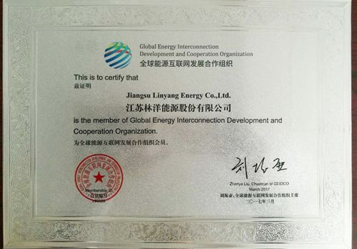 林洋能源成為全球能源互聯(lián)網發(fā)展合作組織會員
